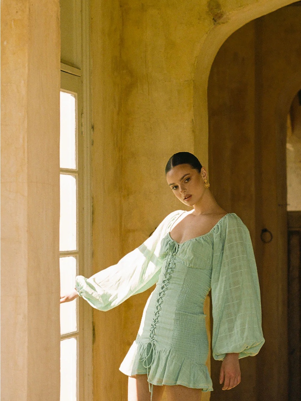 Sabo Skirt Mint Green Mini Summer Dress
